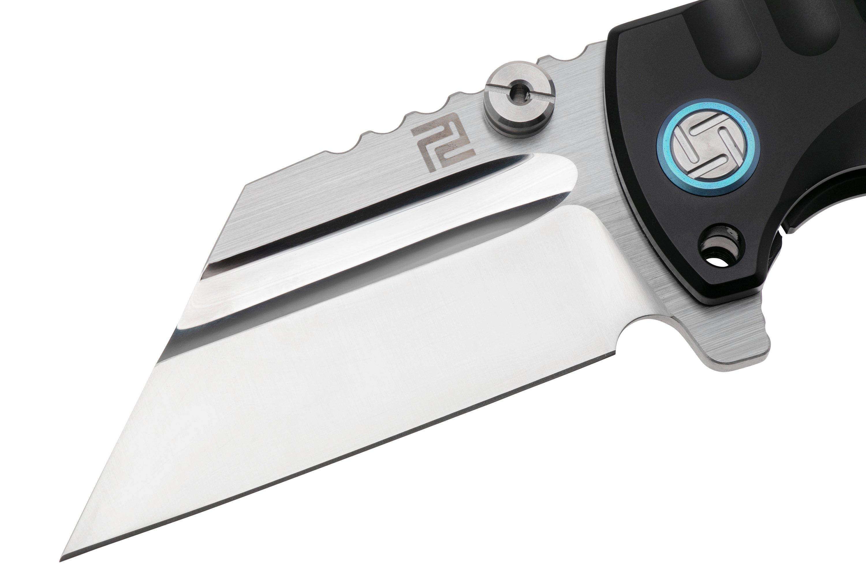 Artisan Cutlery Proponent 1820G-BKS, Satin S35VN, Black Titanium ...