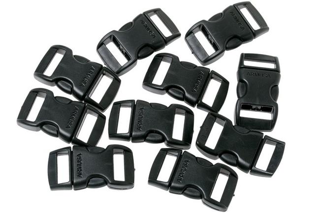 10pcs Plastic Side Release Buckle Paracord Bracelet Clips for