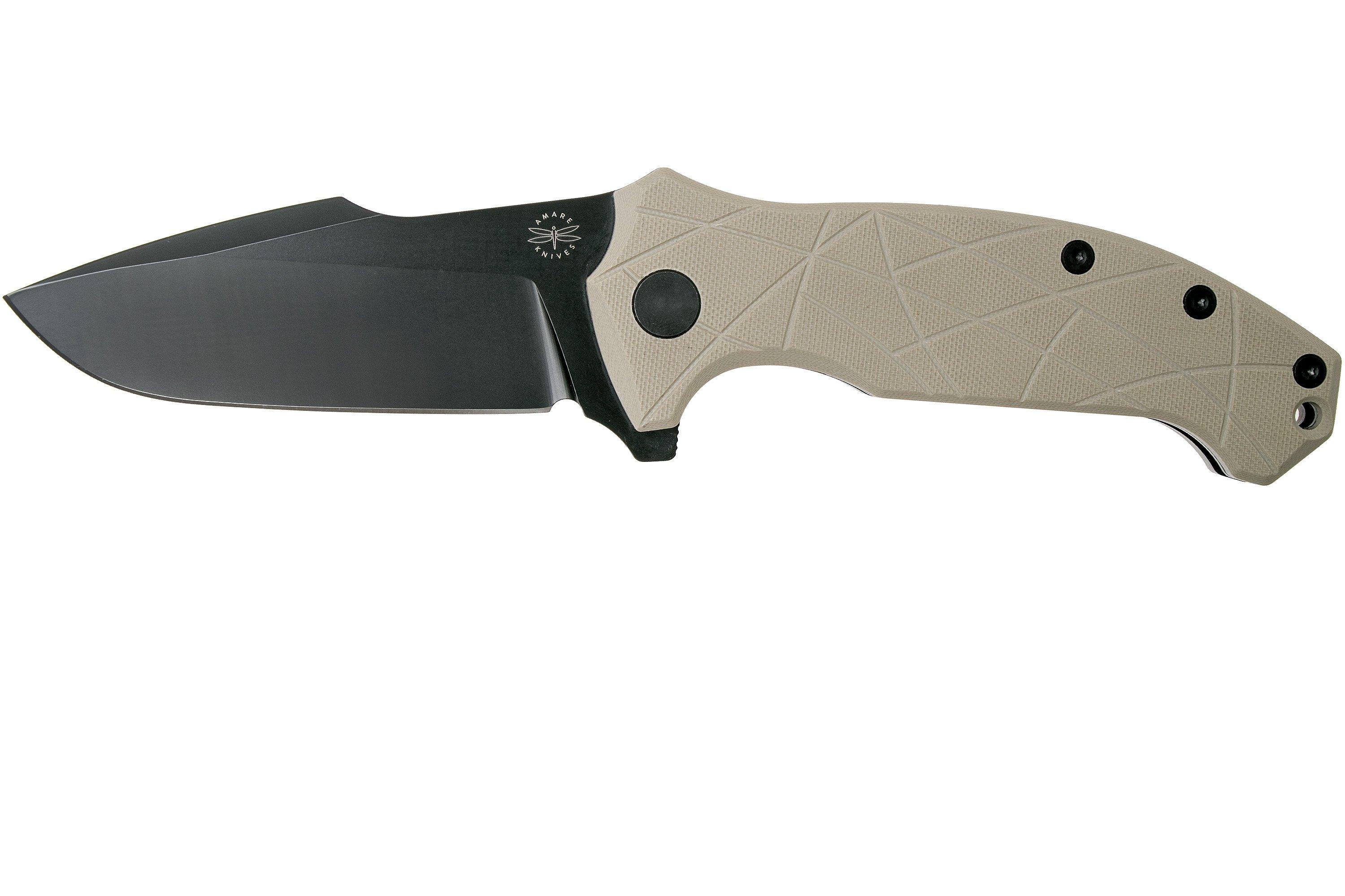 Tac Force TF-688CA Taschenmesser - Schwarz, Robust Mit Gürtelclip & Glasbrecher