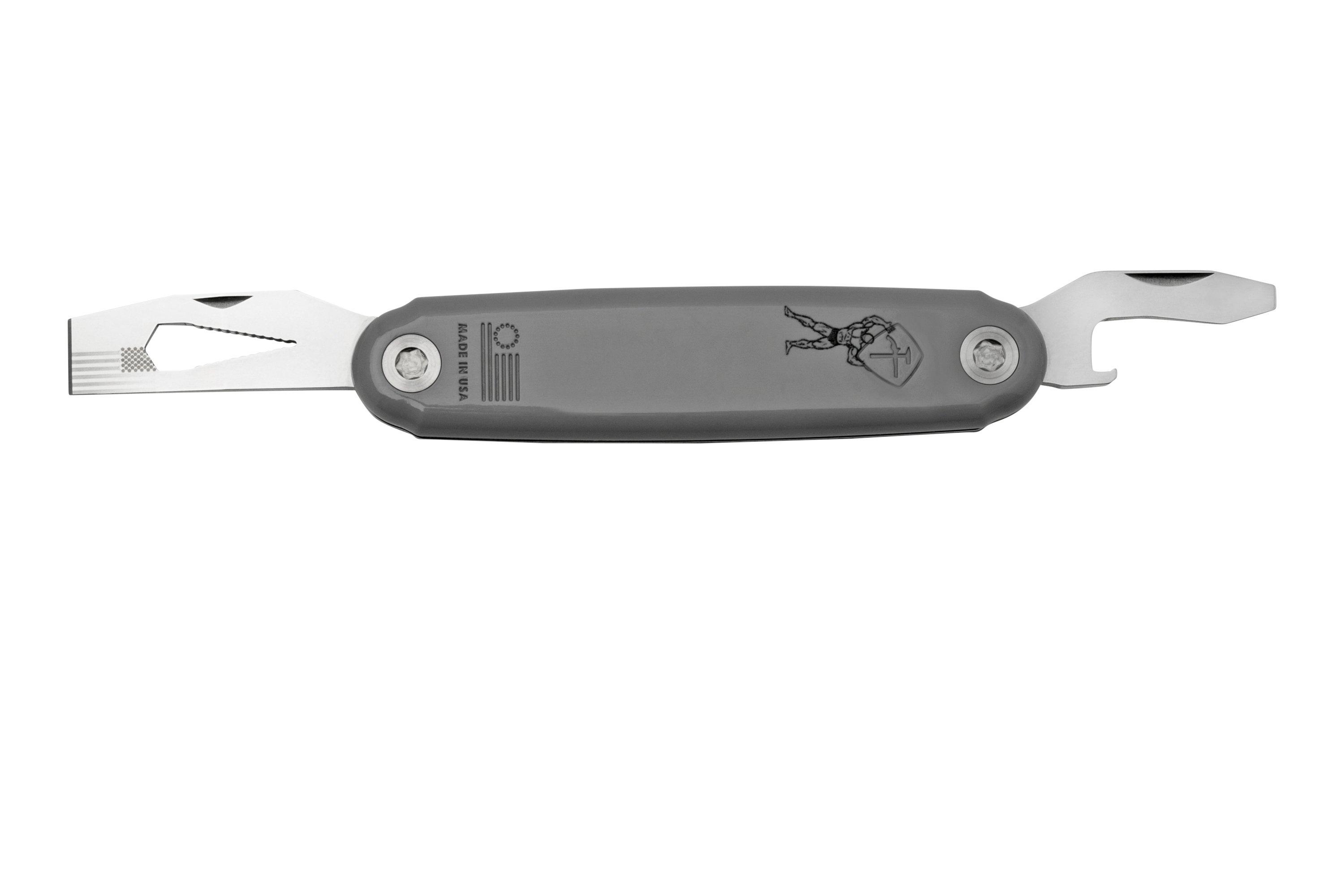 ASK Knives American Service Knife, The Atlas, Grey, MultiTool pocket