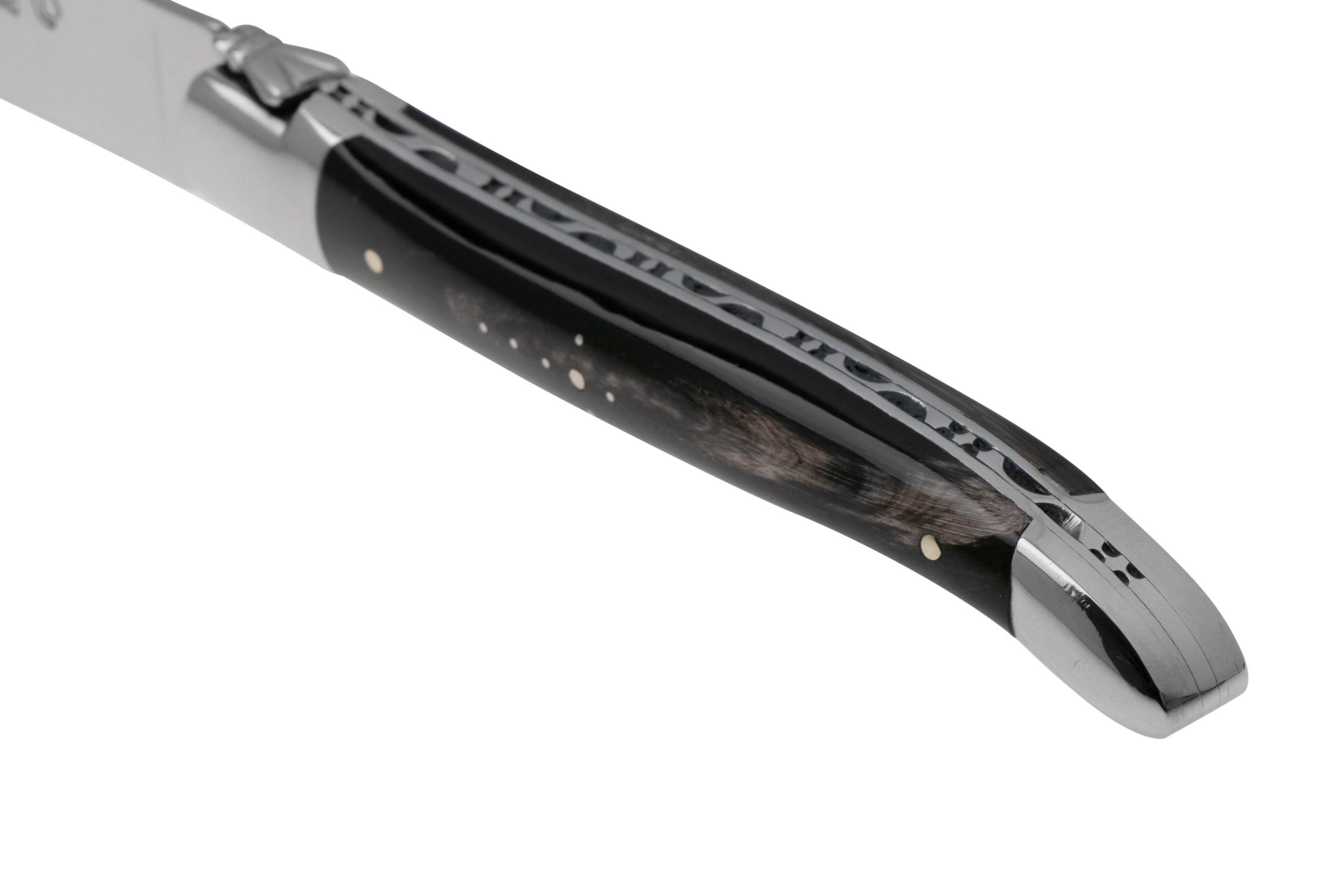 Albacete Balompie Set De Cubiertos Laguiole En Aubrac: Cuchillo Para Carne Y Tenedor De Enebro, Hecho En Francia