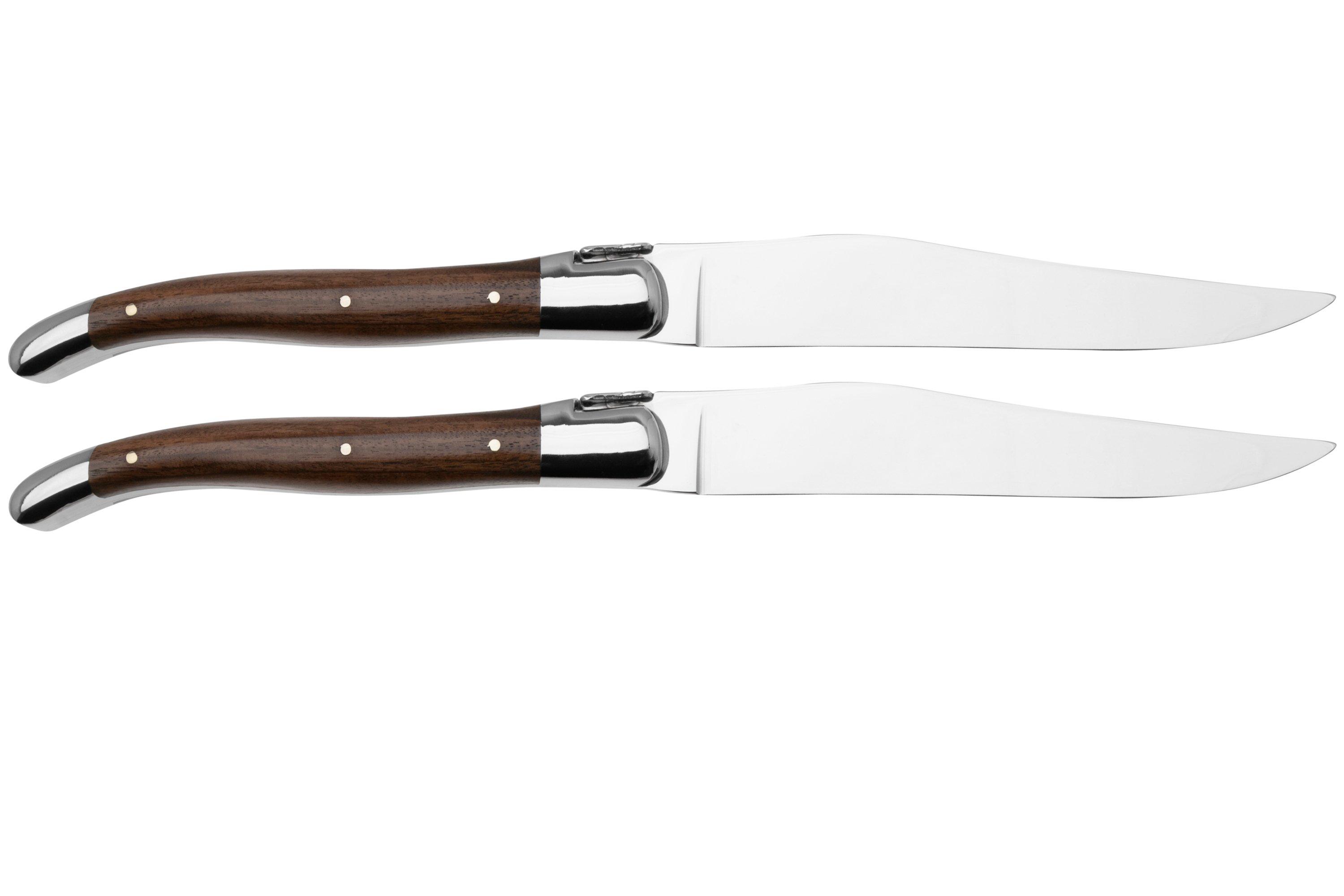 Laguiole en Aubrac 22C99MORIH, 2-piece steak knife set, purpleheart ...