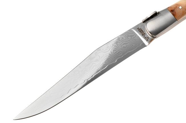 Afbeelding voor Laguiole en Aubrac 42C12-GEIHQ, Japanese Damascus, Thuja Wood, 4-delige steakmessenset