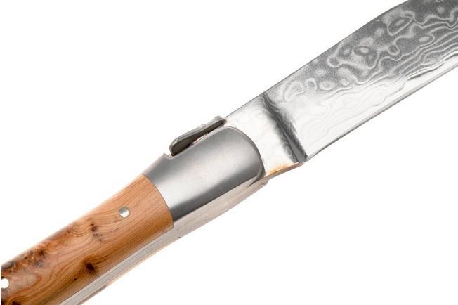 Afbeelding voor Laguiole en Aubrac 42C12-GEIHQ, Japanese Damascus, Thuja Wood, 4-delige steakmessenset