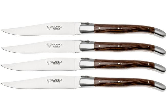 Afbeelding voor Laguiole en Aubrac 42C12-WE, Wenge, 4-delige steakmessenset