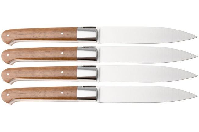 Afbeelding voor Laguiole en Aubrac Sauveterre 4S1C11NOI, Walnut, 4-delige steakmessenset