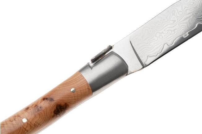 Afbeelding voor Laguiole en Aubrac 62C12-GE Damascus RVS, Thuya wood, 6-delige steakmesset 