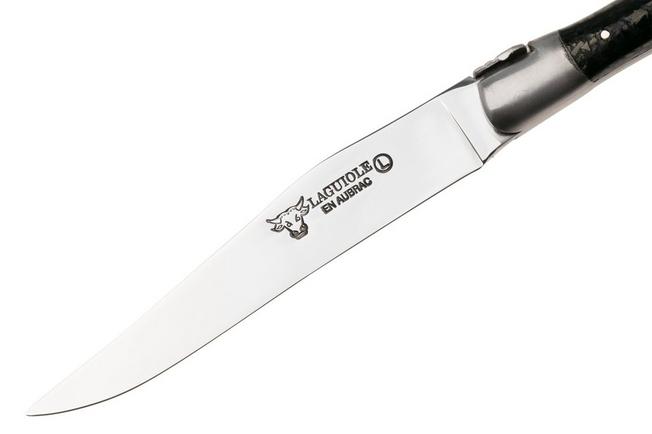 Afbeelding voor Laguiole en Aubrac 62C12CHAIH Sandvik 12C27, Ebony Wood, 6-delige steakmesset