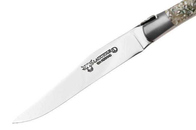 Afbeelding voor Laguiole en Aubrac 62C12CQBIH Sandvik 12C27, Green Turbot, 6-delige steakmesset