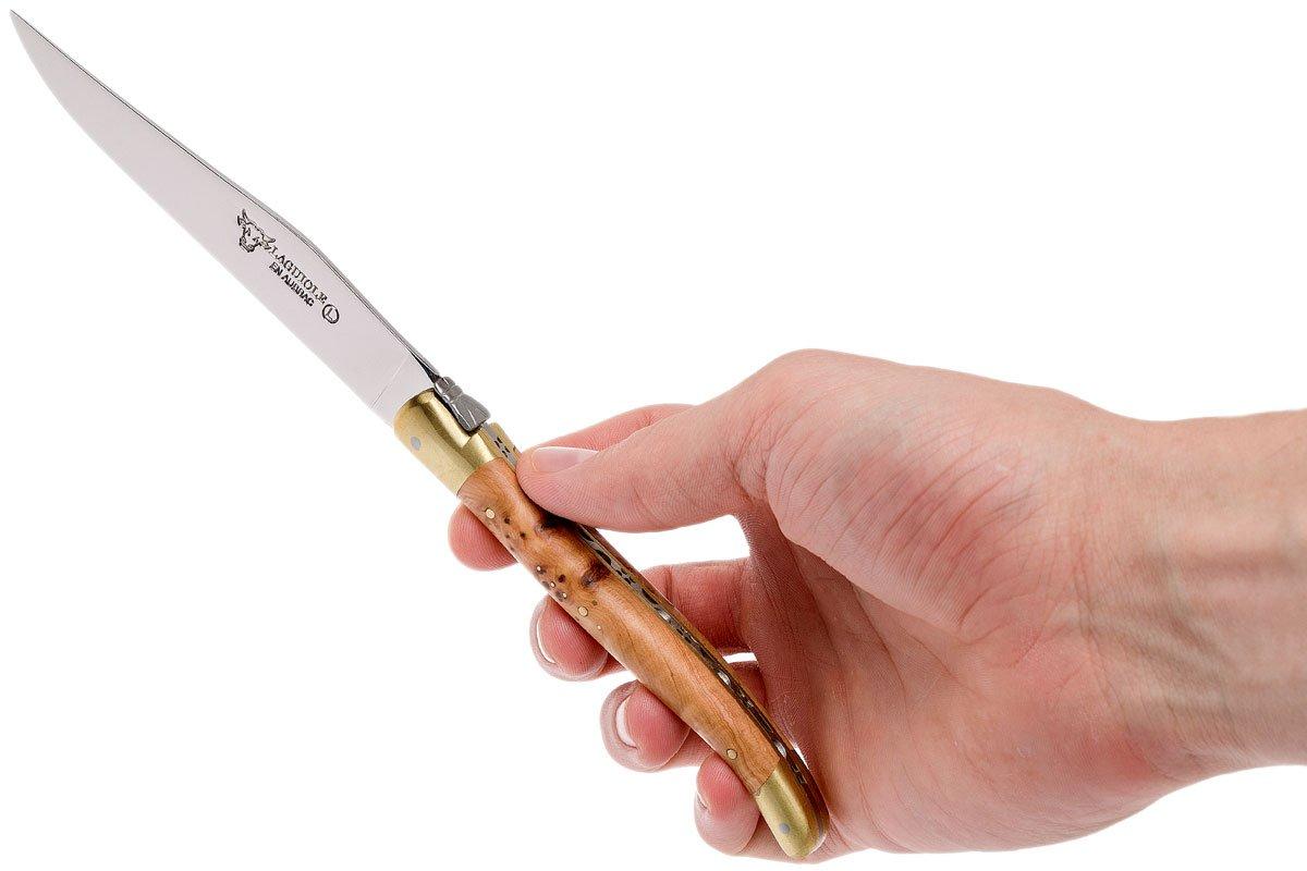 Laguiole en Aubrac set of 6 steak knives mixed wood Advantageously