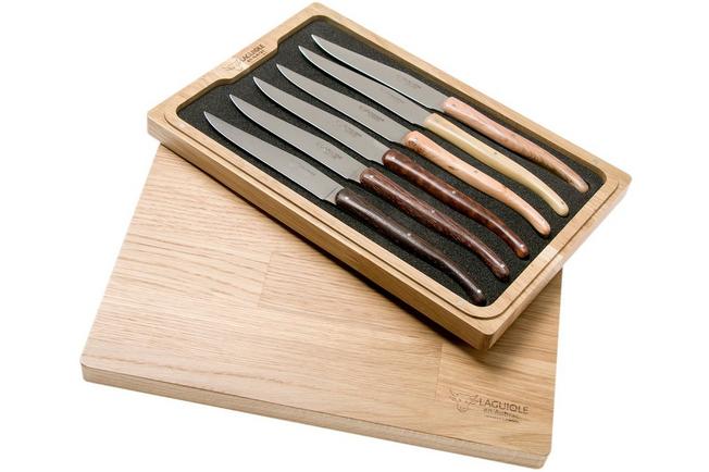 Laguiole en Aubrac juego de cuchillos para carne 6-unidades French Woods  62C99BFIH