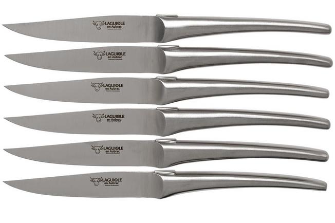 Laguiole en Aubrac Monobloc 6MC99XXI set de 6 couteaux à steak