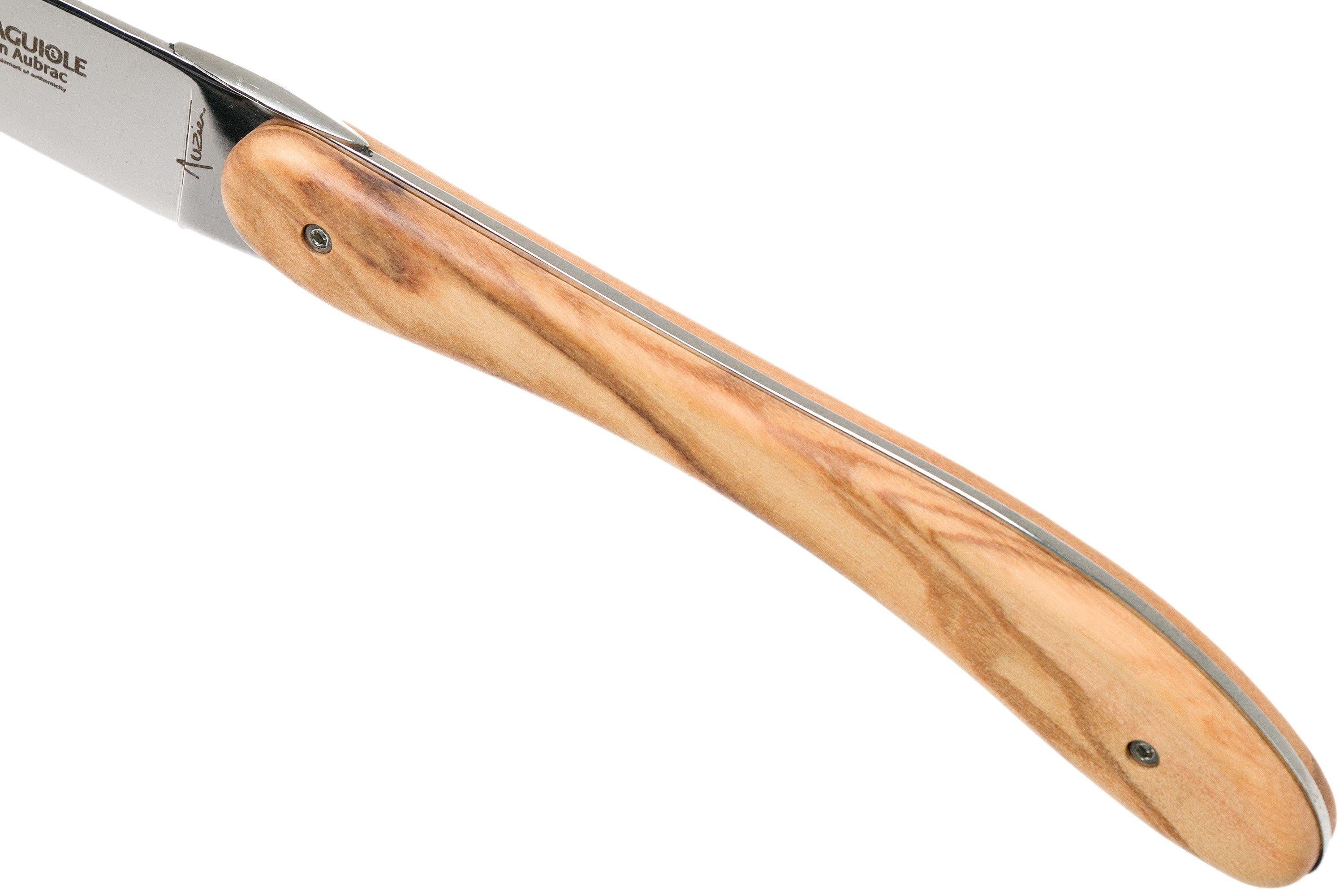 Laguiole en Aubrac Ecir steak knife set 6piece olive wood