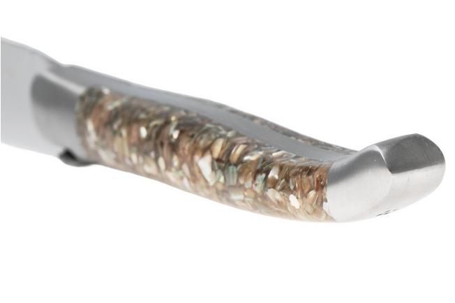 Afbeelding voor Laguiole en Aubrac Abalone Shell, Brushed Stainless Steel, 6-delige steakmessenset