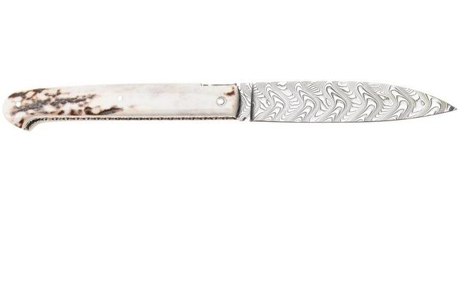 Afbeelding voor Laguiole en Aubrac Sauveterre AU06UP, Balbach Damascus, Antler zakmes