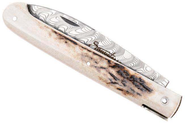 Afbeelding voor Laguiole en Aubrac Sauveterre AU06UP, Balbach Damascus, Antler zakmes