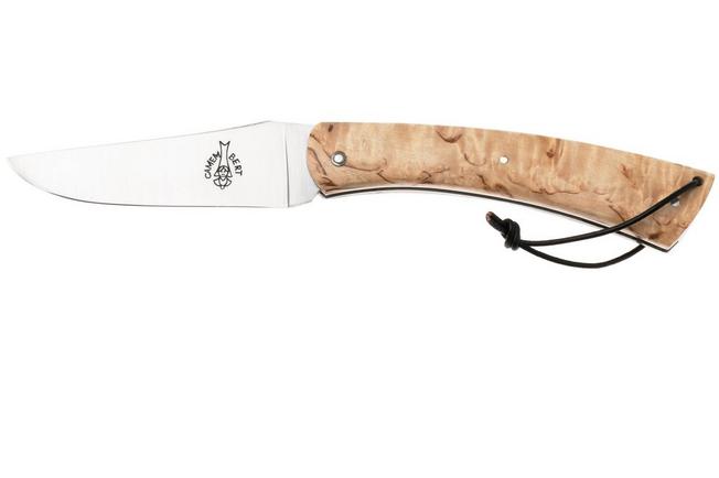 Afbeelding voor Laguiole en Aubrac Camembert CAM-BIR Curly Birch Wood, zakmes