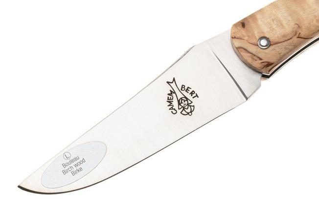 Afbeelding voor Laguiole en Aubrac Camembert CAM-BIR Curly Birch Wood, zakmes