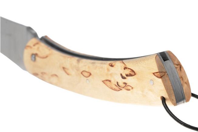 Afbeelding voor Laguiole en Aubrac Camembert CAM-BIR Curly Birch Wood, zakmes