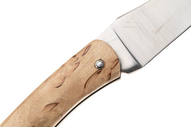 Afbeelding voor Laguiole en Aubrac Camembert CAM-BIR Curly Birch Wood, zakmes