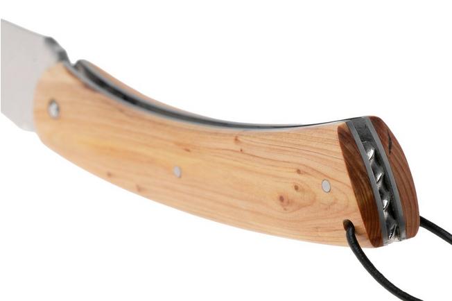 Afbeelding voor Laguiole en Aubrac Camembert CAM-SPL-JNW Juniper Wood, Spiral Spring, zakmes