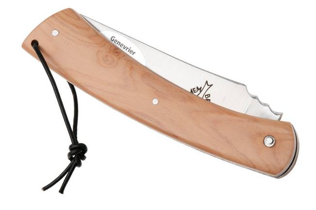 Afbeelding voor Laguiole en Aubrac Camembert CAM-SPL-JNW Juniper Wood, Spiral Spring, zakmes