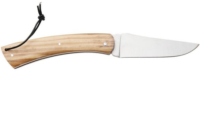 Afbeelding voor Laguiole en Aubrac Camembert CAM-SPL-OLW Olive Wood, Spiral Spring, zakmes