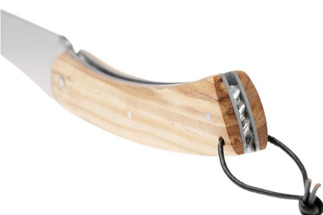 Afbeelding voor Laguiole en Aubrac Camembert CAM-SPL-OLW Olive Wood, Spiral Spring, zakmes