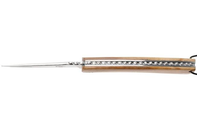 Afbeelding voor Laguiole en Aubrac Camembert CAM-SPL-OLW Olive Wood, Spiral Spring, zakmes