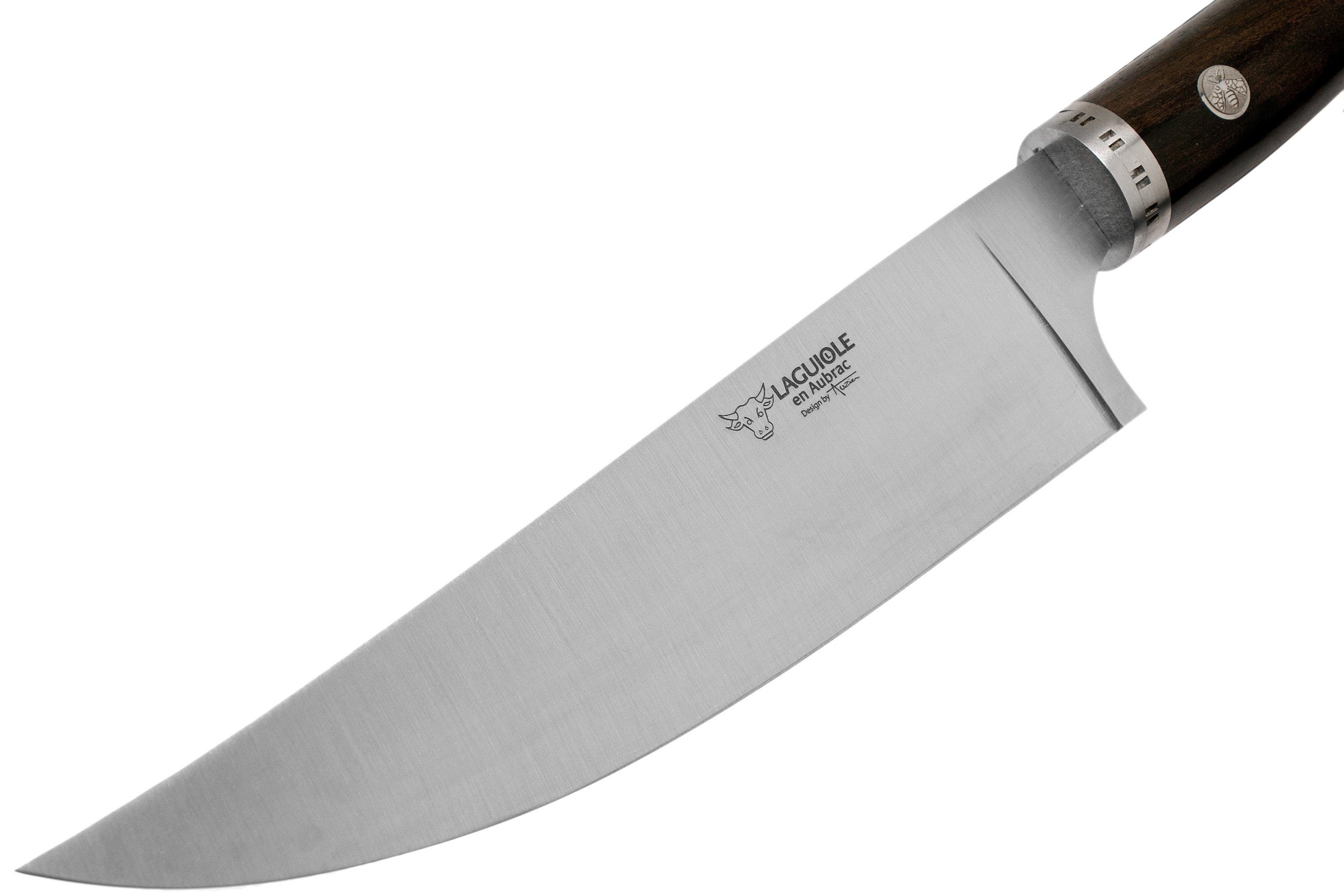 Laguiole en Aubrac - couteau à viande 20cm - Série Gourmet - Wengé - couteau  de cuisine