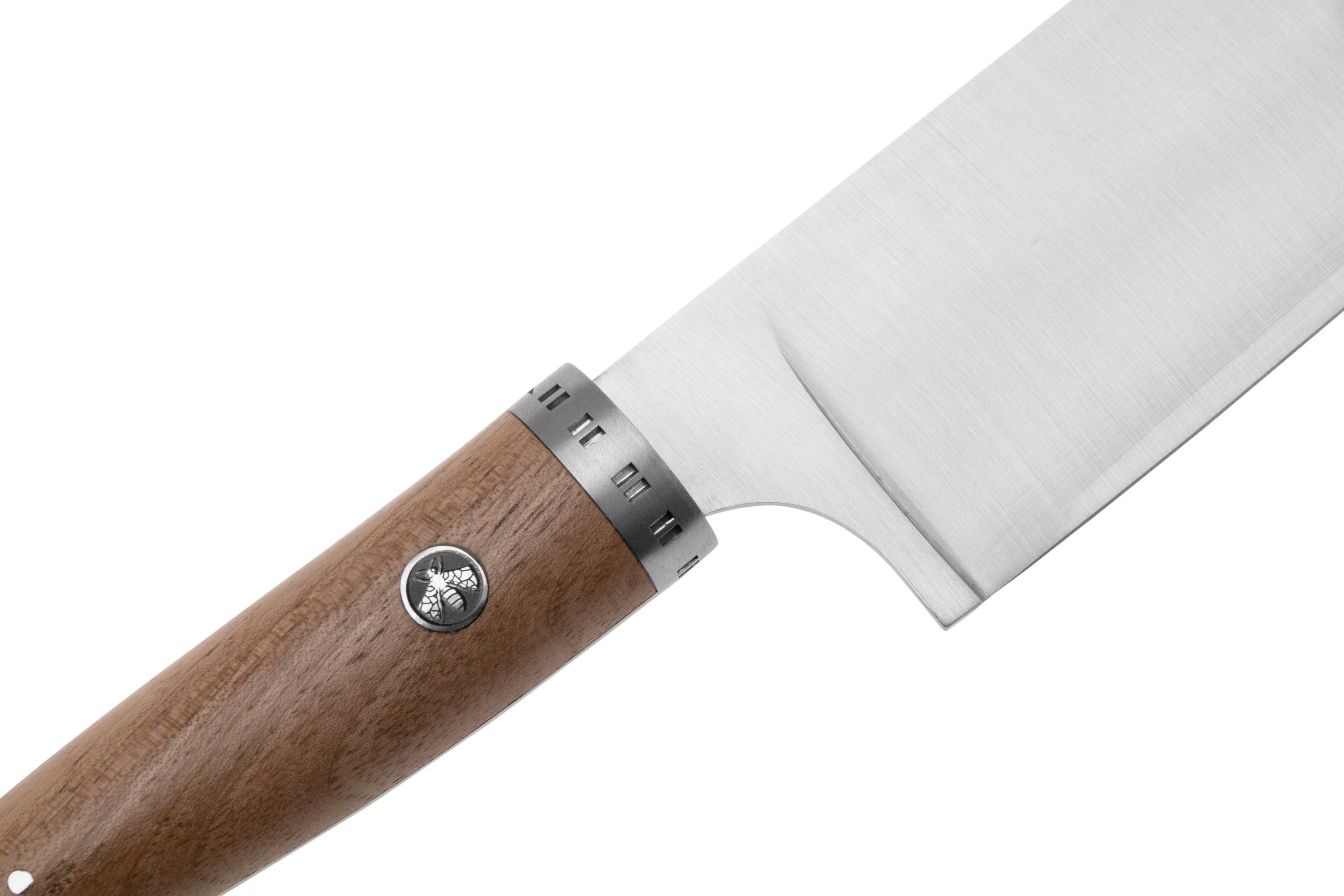 Blocco Coltelli Legno Acacia Set Coltelli Da Cucina Springlane Con Blocco In Legno - 5 Lame Acciaio Inox | Chef, Santoku, Pane, Verdura Portacoltelli In Ceramica