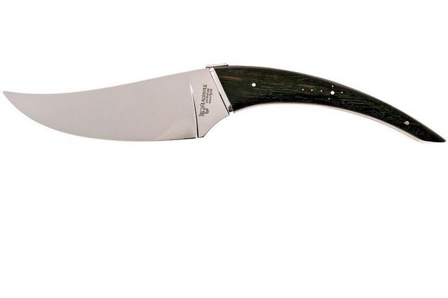 Laguiole en Aubrac Le Buron coltello per formaggi, ebano, KMF99EBI