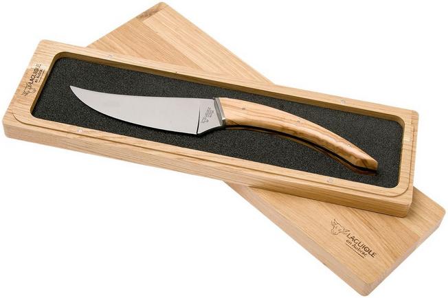 Laguiole en Aubrac Le Buron cheese knife olive wood, KMF99OLI