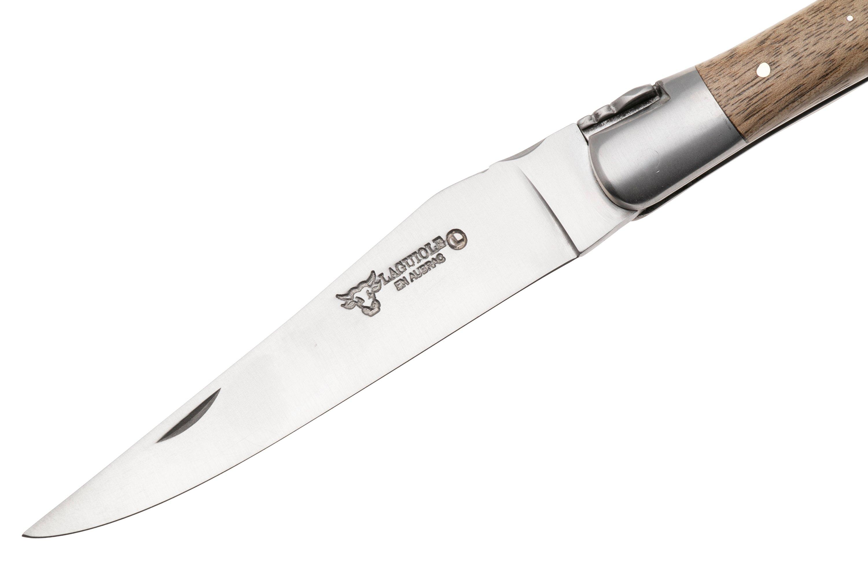 LAGUIOLE - Set di coltelli LAGUIOLE, set di 5 strumenti per tagliare carne, pesce e pane, manico in bambù e legno Pakka, marrone