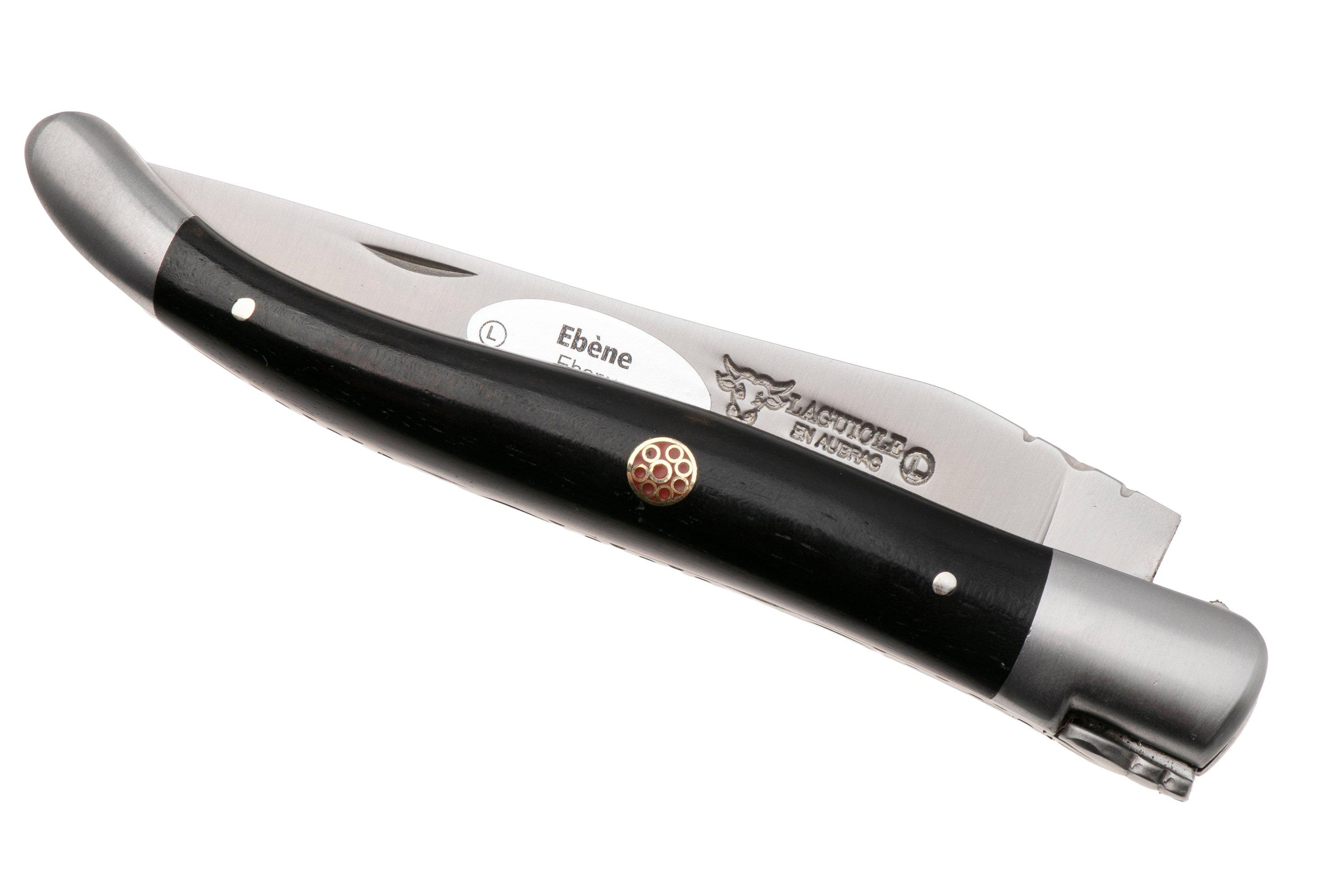 Laguiole en Aubrac Ebony Red Mosaic Pin, Red Inlay, Matt Bolster ...