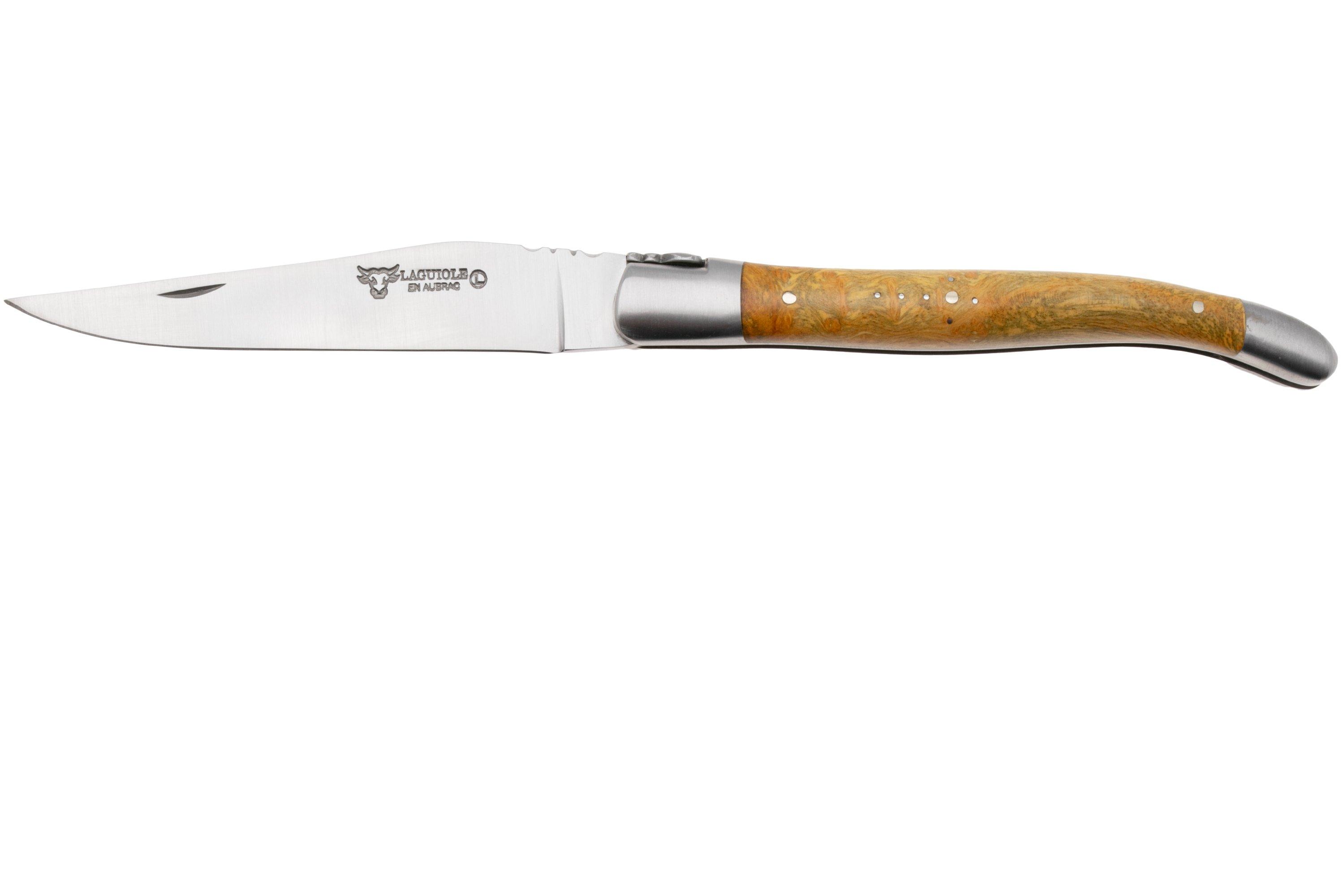 Laguiole en Aubrac Cheesewood Natural Colour, Matt Bolsters