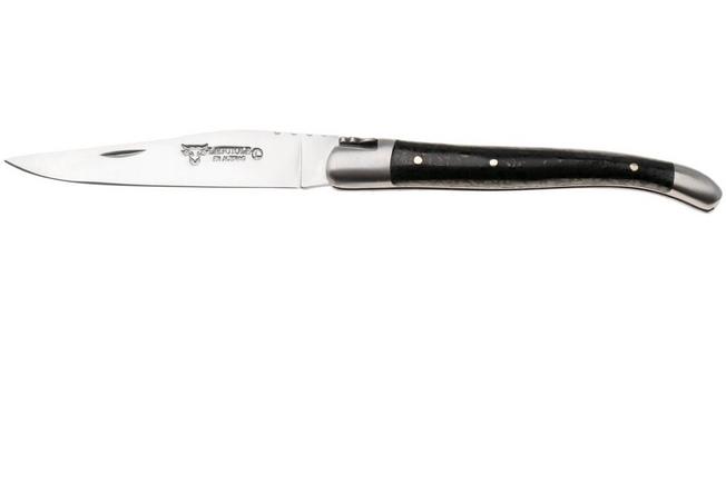 Afbeelding voor Laguiole en Aubrac L0210IIFFCHA Sandvik 12C27, Charcoal Carbon zakmes, 10 cm
