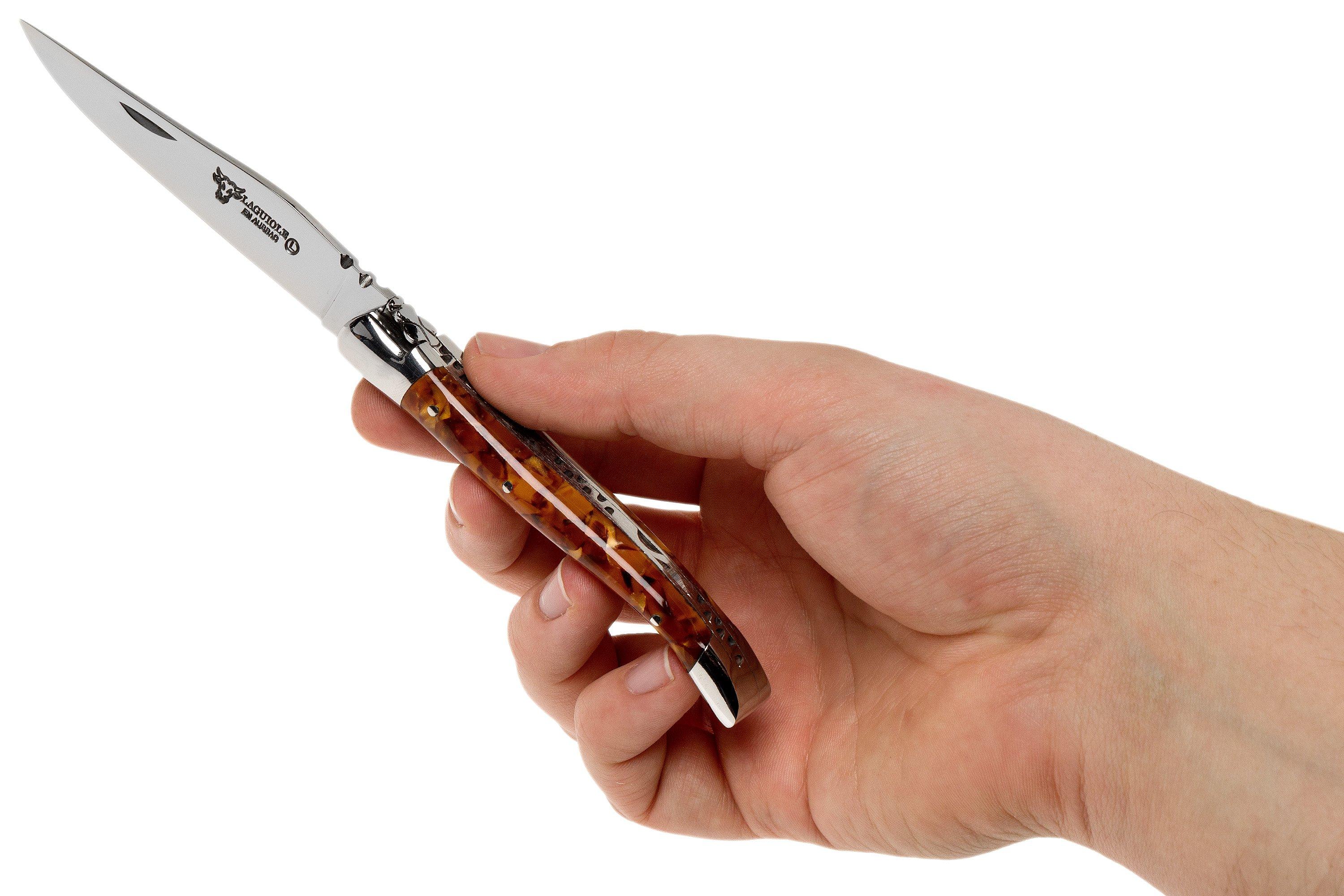 Laguiole en Aubrac L0210PPCI/FSI1 Popcorn Inlays Laguiole knife ...