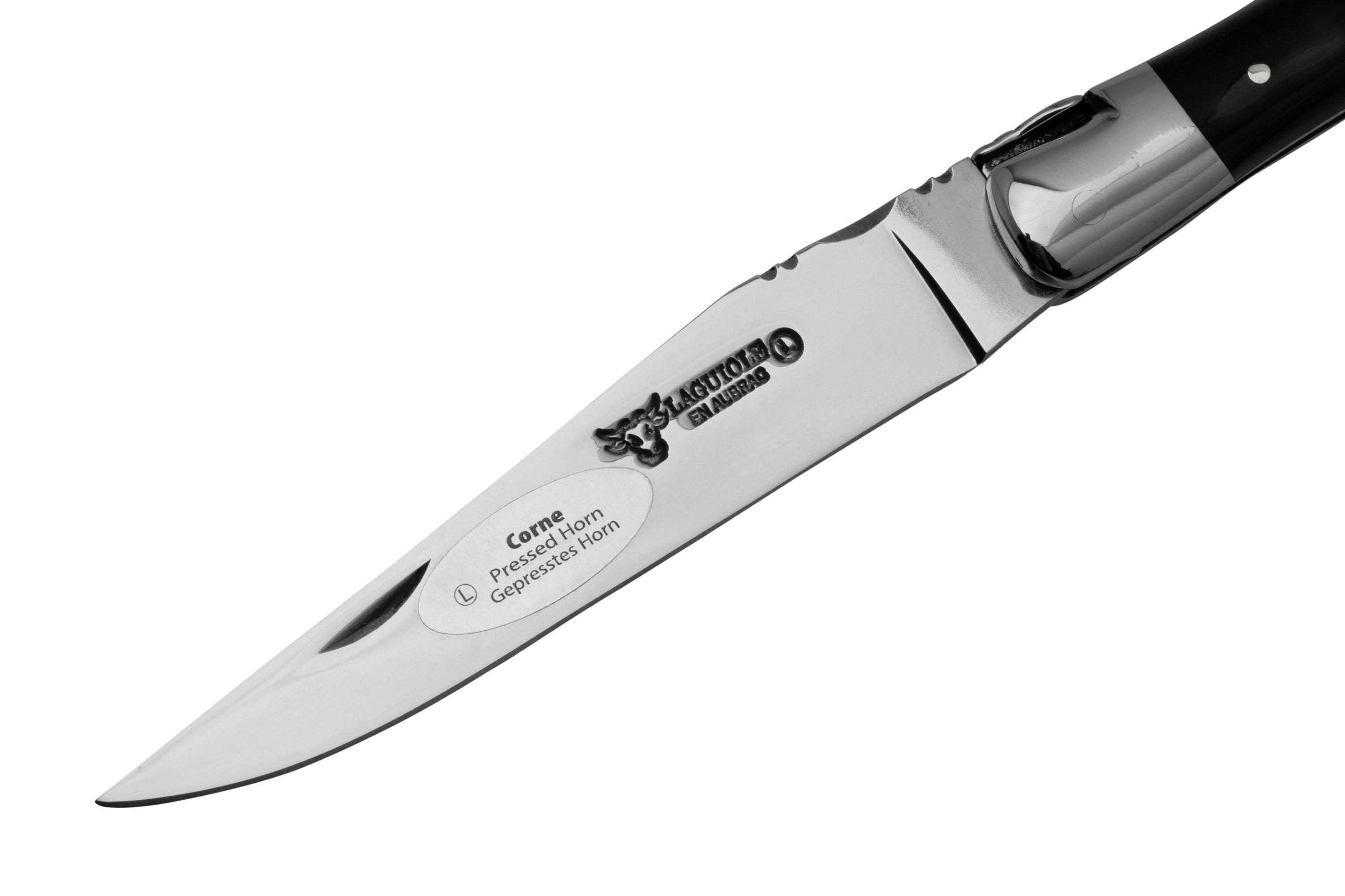 Laguiole en Aubrac pocket knife 12 cm horn, L0212CPISSI1