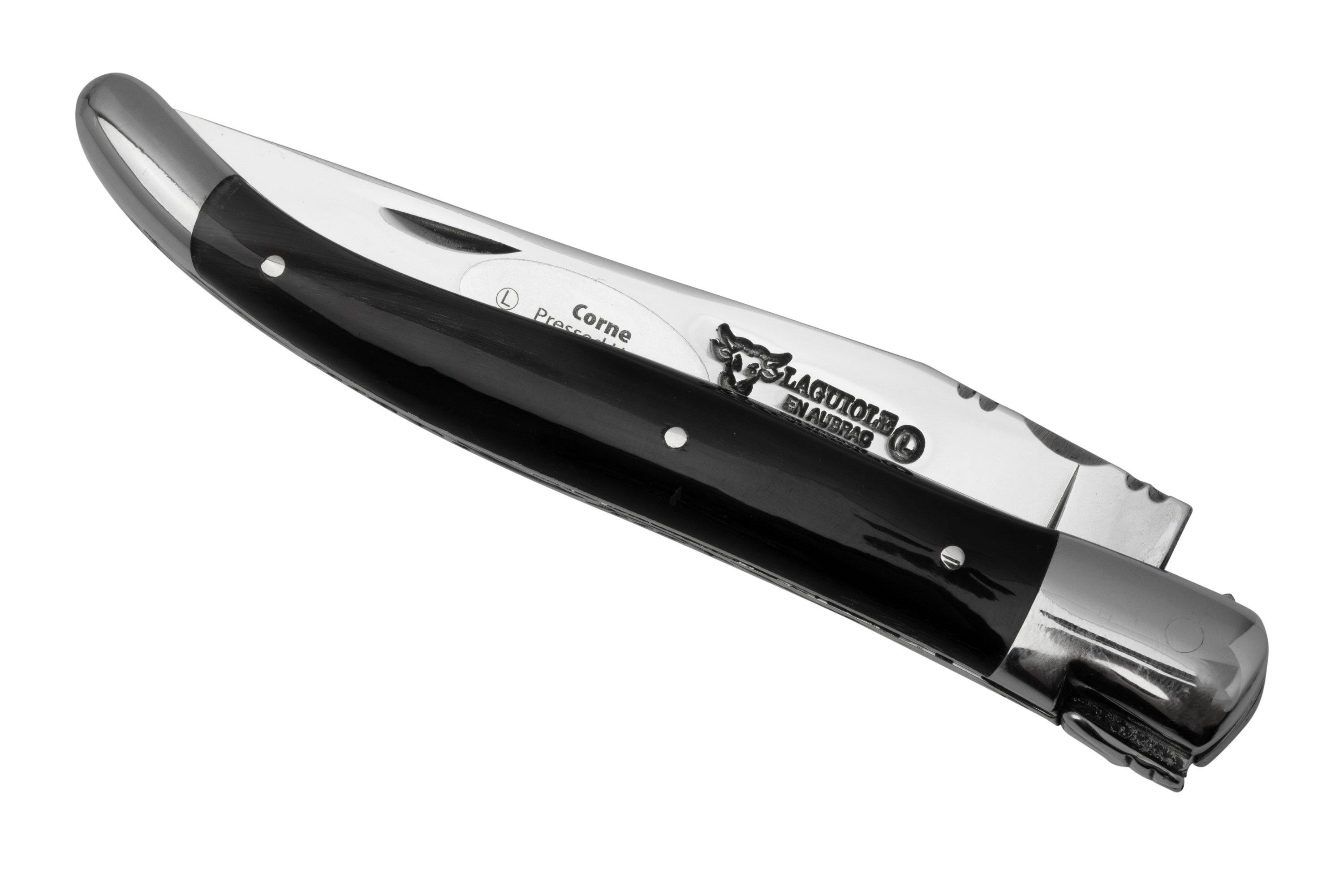 Laguiole en Aubrac pocket knife 12 cm horn, L0212CPI-SSI1