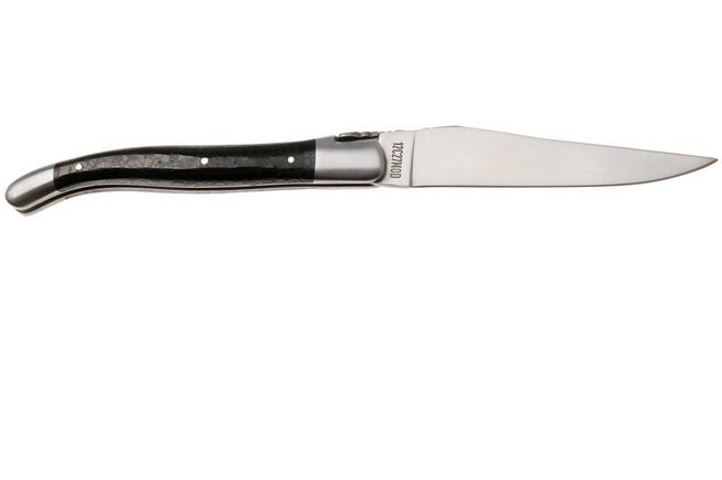 Afbeelding voor Laguiole en Aubrac L0212IIFFCHA Sandvik 12C27, Charcoal Carbon zakmes, 12 cm