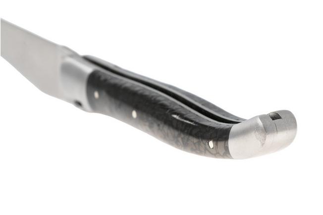 Afbeelding voor Laguiole en Aubrac L0212IIFFCHA Sandvik 12C27, Charcoal Carbon zakmes, 12 cm