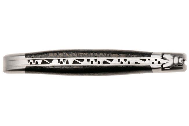 Afbeelding voor Laguiole en Aubrac L0212IIFFCHA Sandvik 12C27, Charcoal Carbon zakmes, 12 cm