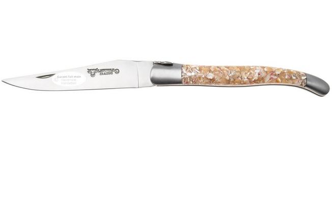 Afbeelding voor Laguiole en Aubrac L0212IIFFCQT, Sandvik 12C27, Trocha Shell zakmes, 12 cm