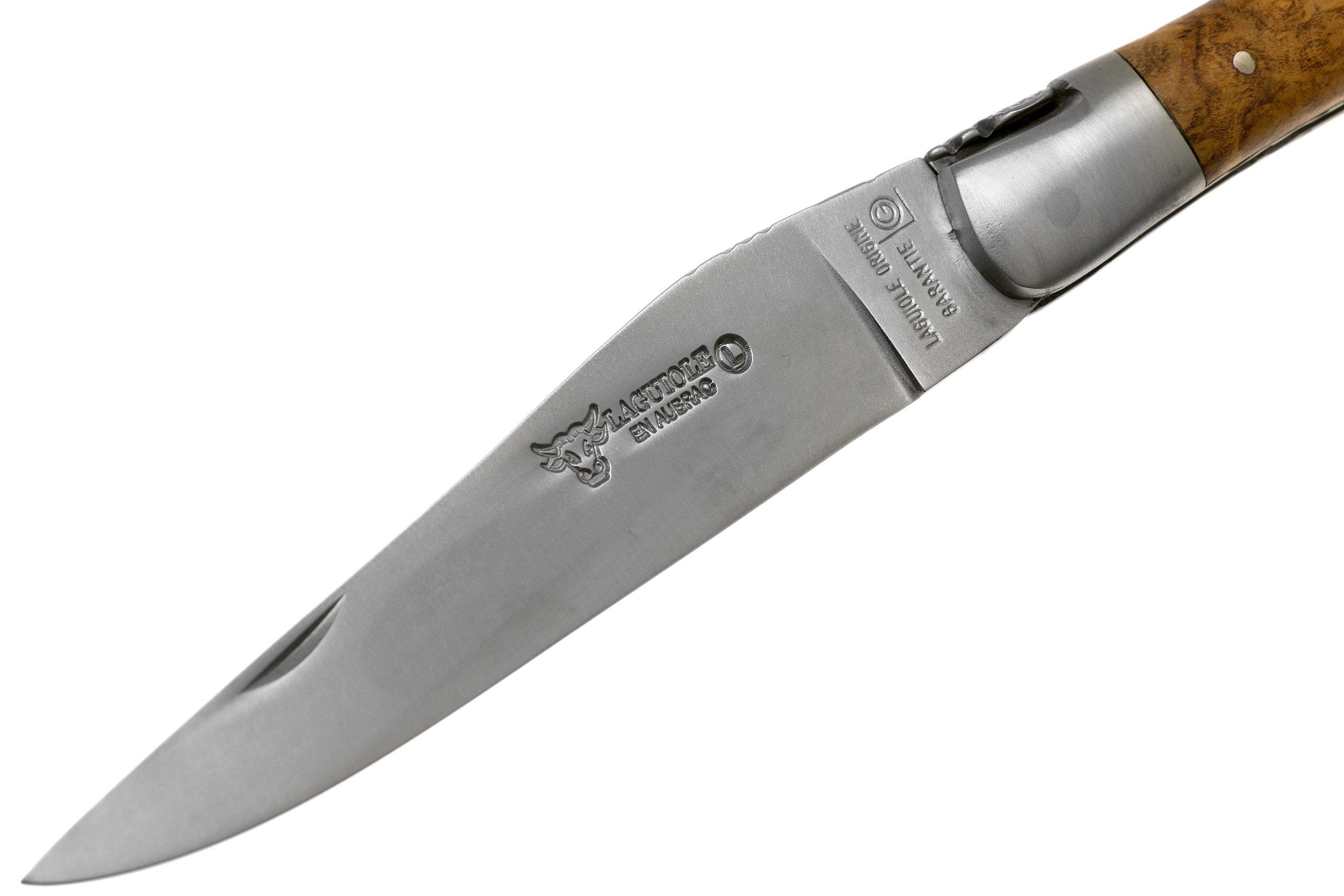 Laguiole en Aubrac 12cm teak wood hand filed L0212LKH/FSB1 Laguiole