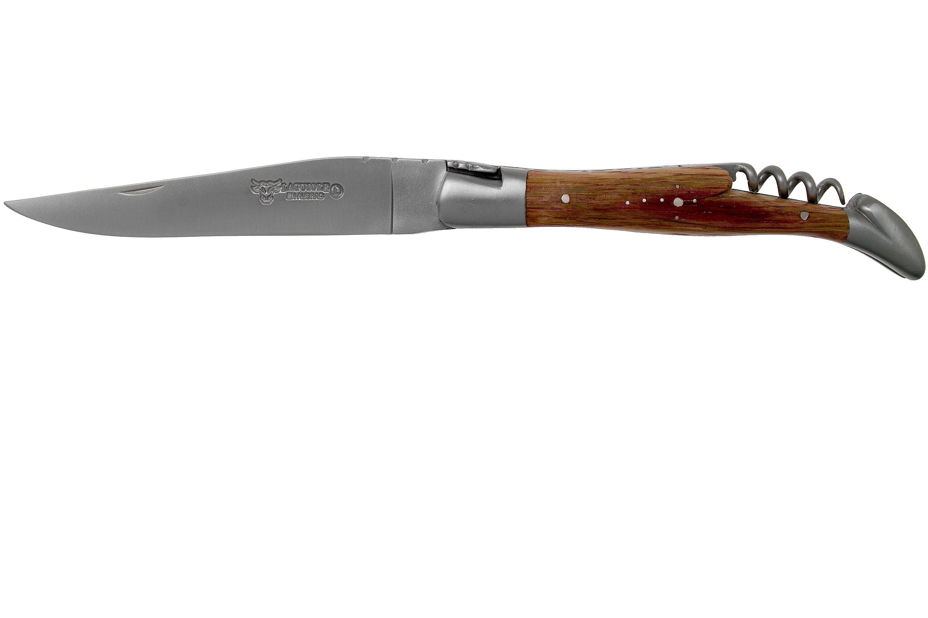 Laguiole en Aubrac 12 cm Barrique pocket knife with corkscrew