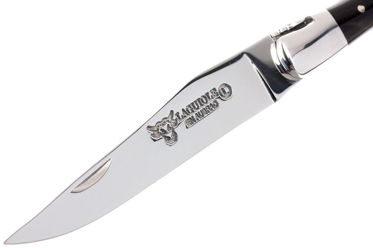 Laguiole en Aubrac 12cm pocket knife with corkscrew, buffalo horn