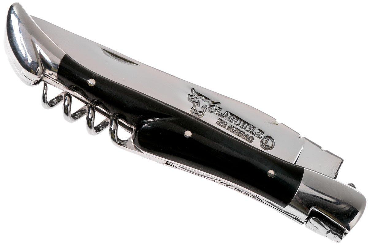 Laguiole knife, 12 cm, Birchwood handle and satin finish with