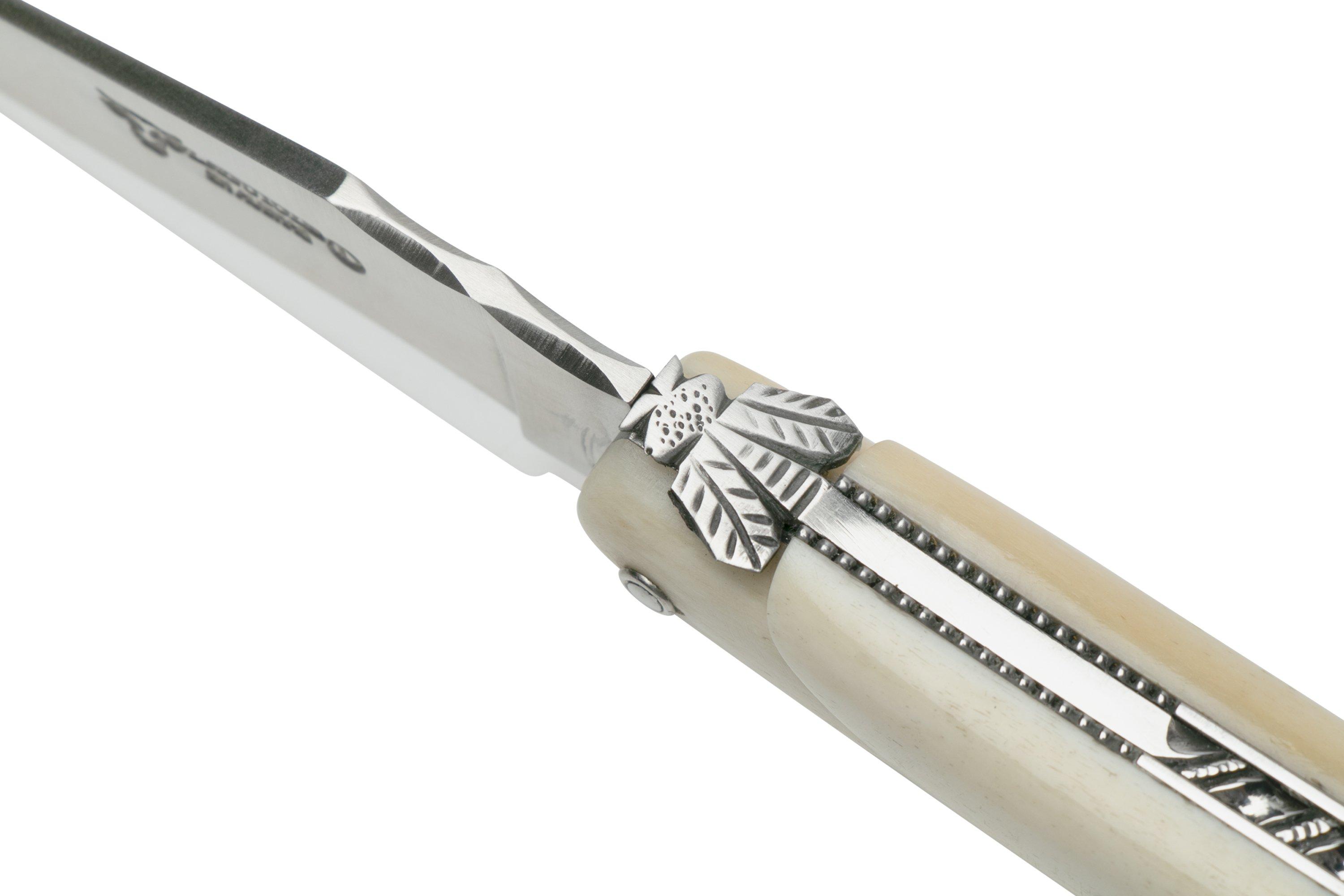 Laguiole en Aubrac Le Perlé 12 cm L0512OS6J3 Full Handle os blanc ...