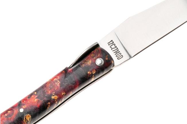 Afbeelding voor Laguiole en Aubrac Cosmos, Secret Garden Primrose L0512UIHPRLSU, Sandvik 12C27, Fire Elder Burl zakmes, 12 cm